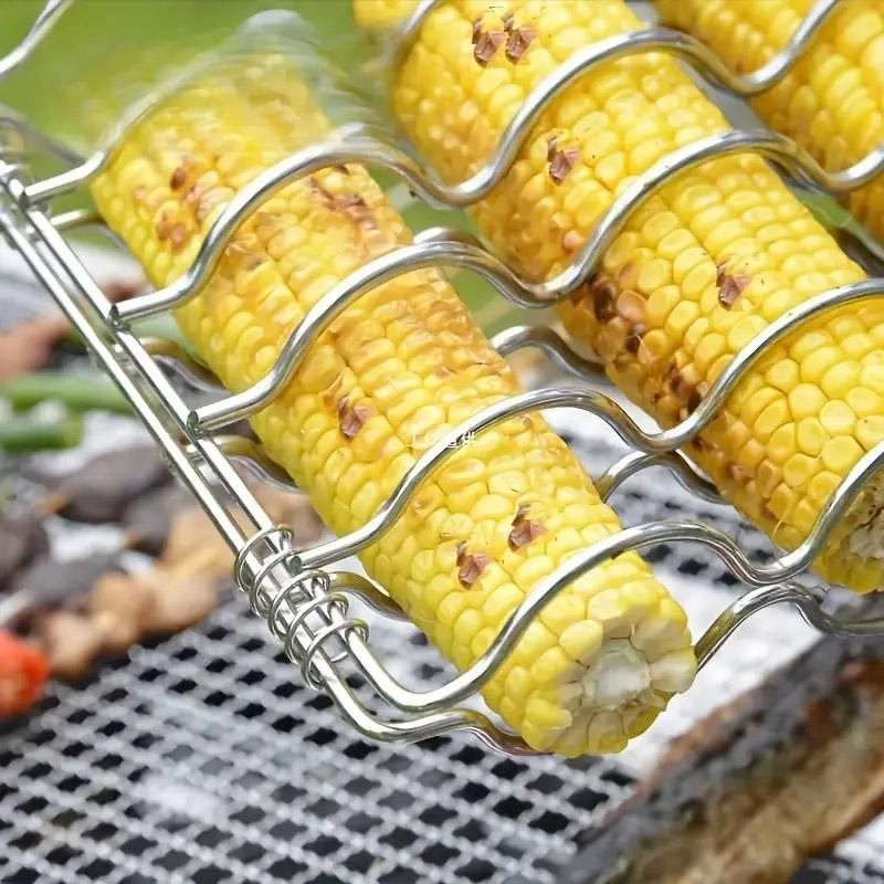Folding Handle Corn Grill Clip Anti Scald Barbecue Tool for Home Outdoor Cooking view 6