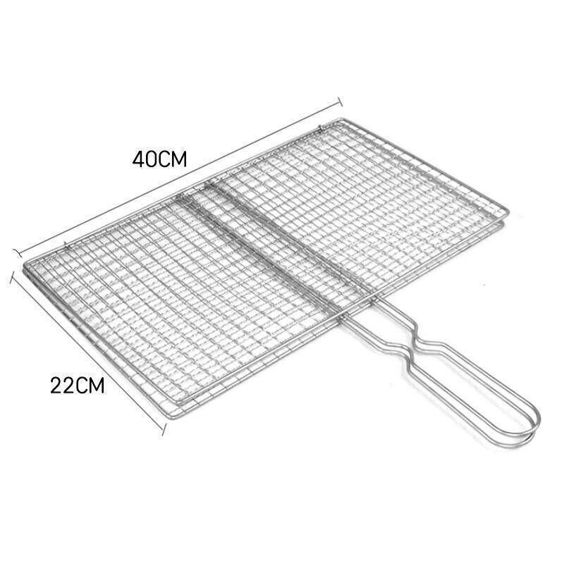 Bbq Fish Grilling Basket Grill Camping Net Meat Vegetable Cooking Kitchen Tool view 3