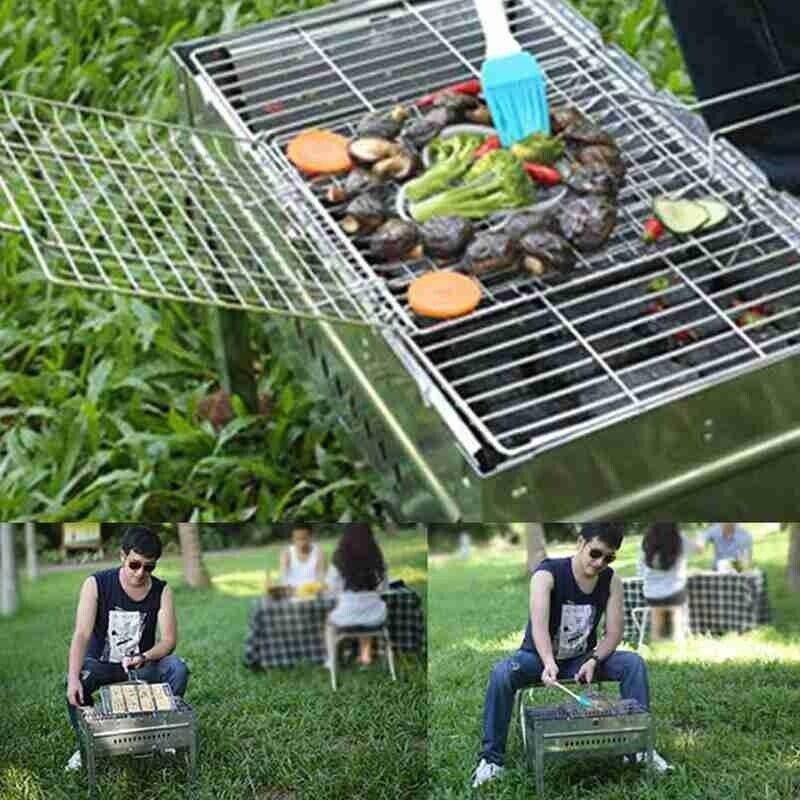 Bbq Fish Grilling Basket Grill Camping Net Meat Vegetable Cooking Kitchen Tool view 8
