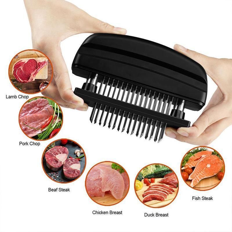 48-Blade Stainless Steel Meat Tenderizer Tool for Steak Pork Chicken Lamb view 5