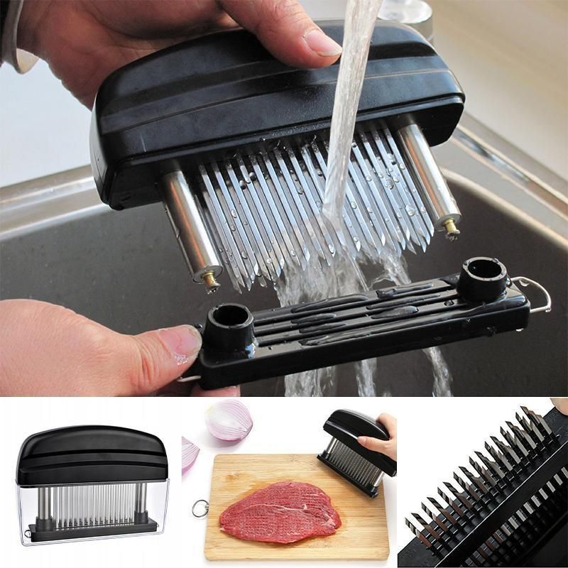48-Blade Stainless Steel Meat Tenderizer Tool for Steak Pork Chicken Lamb view 6