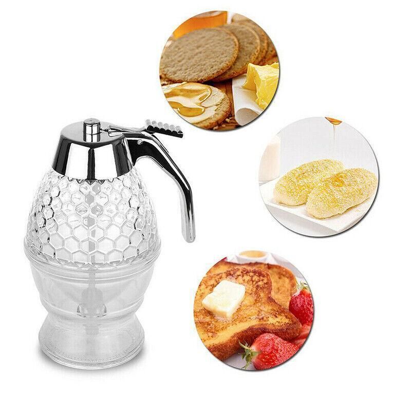 Honey Syrup Dispenser with Stand Bottom Flow Trigger Jar for Kitchen Use view 11