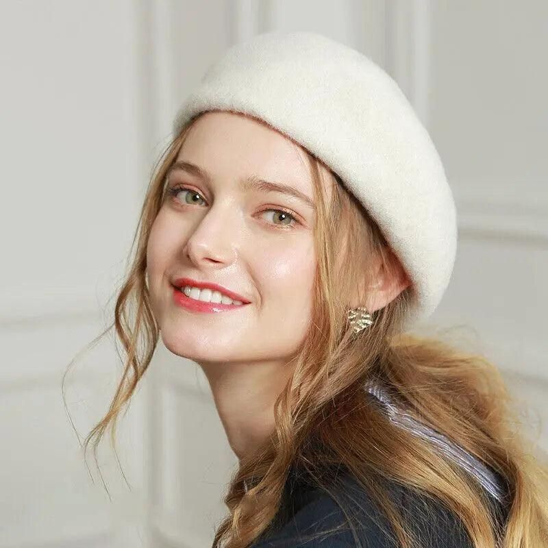 Women Ladies Beanie Wool French Beret Newsboy Hat Cap Winter Warm Hats Girls view 7