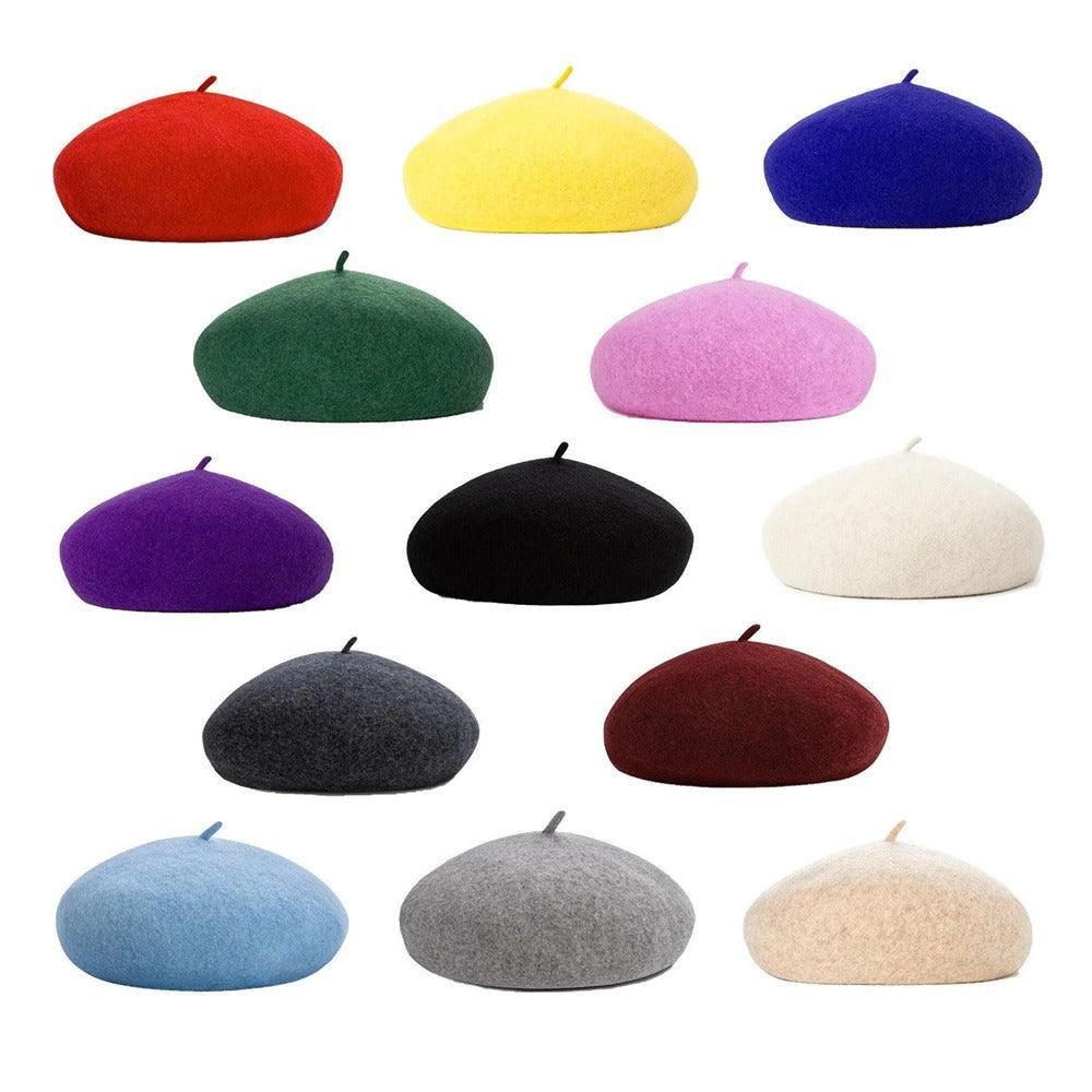Women Ladies Beanie Wool French Beret Newsboy Hat Cap Winter Warm Hats Girls view 3