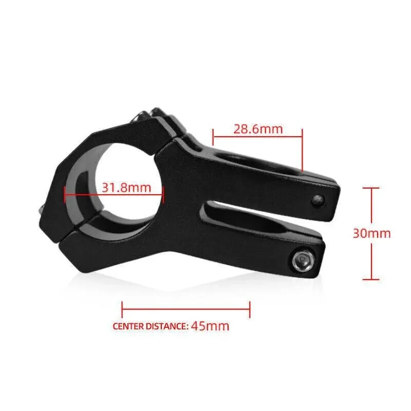 MTB Mountain Bike Handlebar Stem 31.8mm Aluminium Alloy Short Stem Cycling view 4