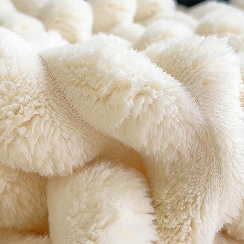 Plush Blanket Leisure Blanket Autumn Winter Warm Nap Throw Soft Cozy view 15