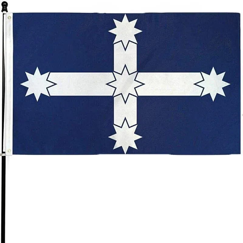 Eureka Stockade Flag 90x150cm Southern Cross Australian Polyester Banner view 3