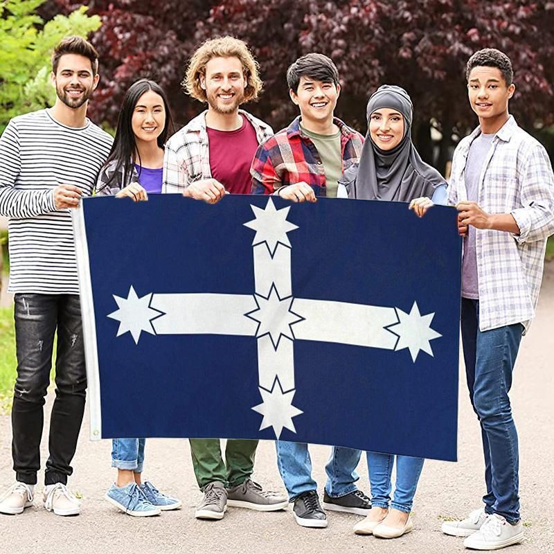 Eureka Stockade Flag 90x150cm Southern Cross Australian Polyester Banner view 11