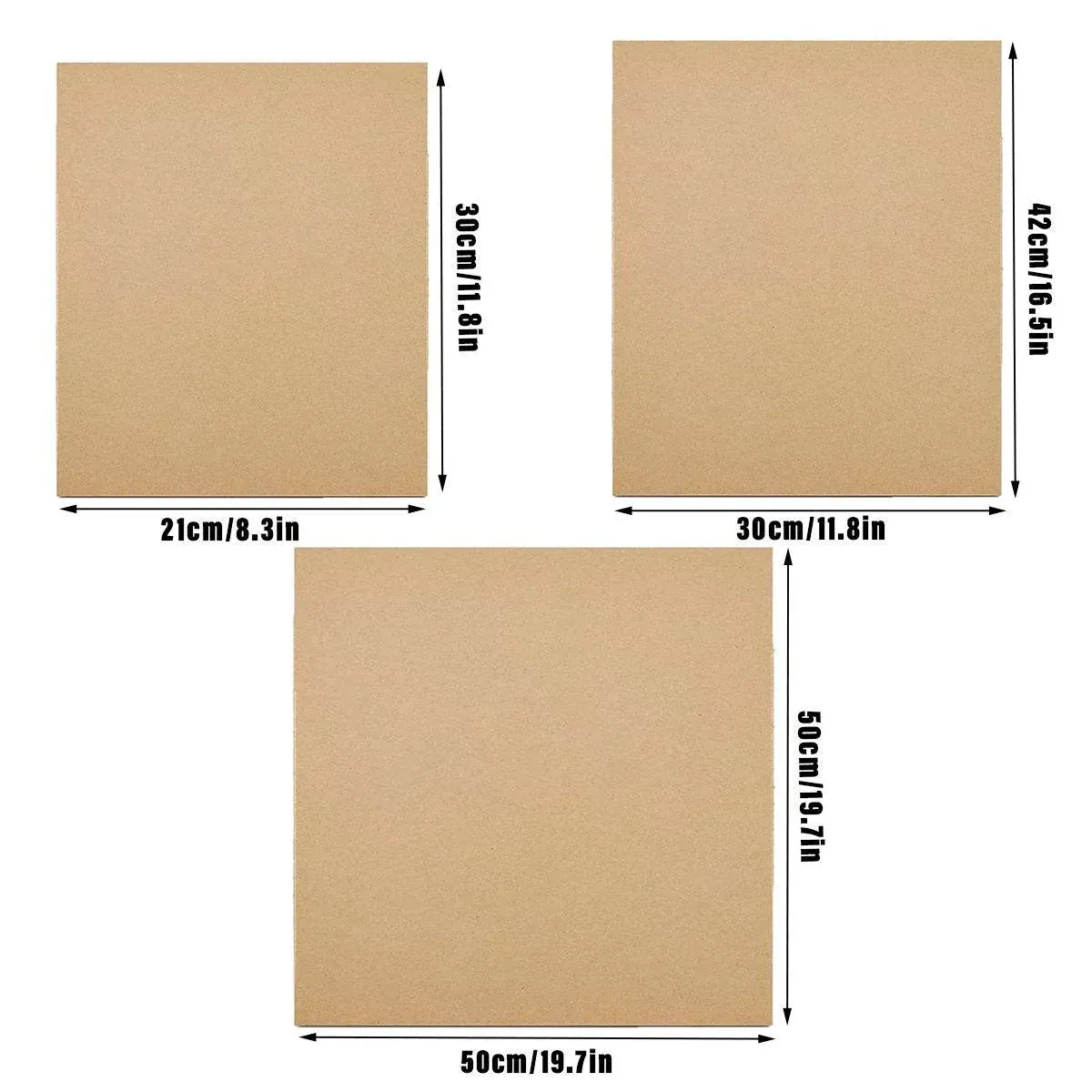50pcs Corrugated Cardboard Sheets Express Carton Spacer Gasket Packing view 4