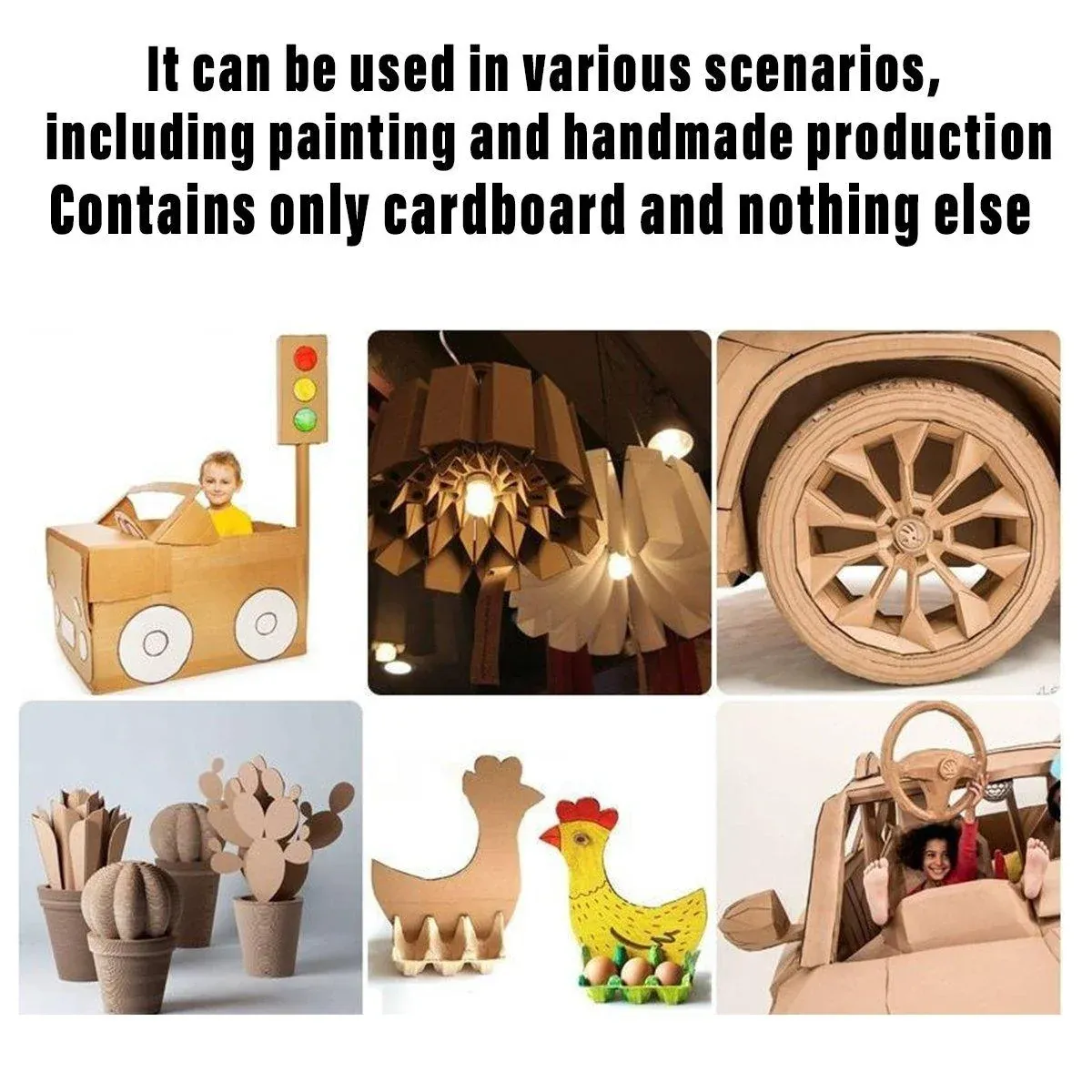 50pcs Corrugated Cardboard Sheets Express Carton Spacer Gasket Packing view 7