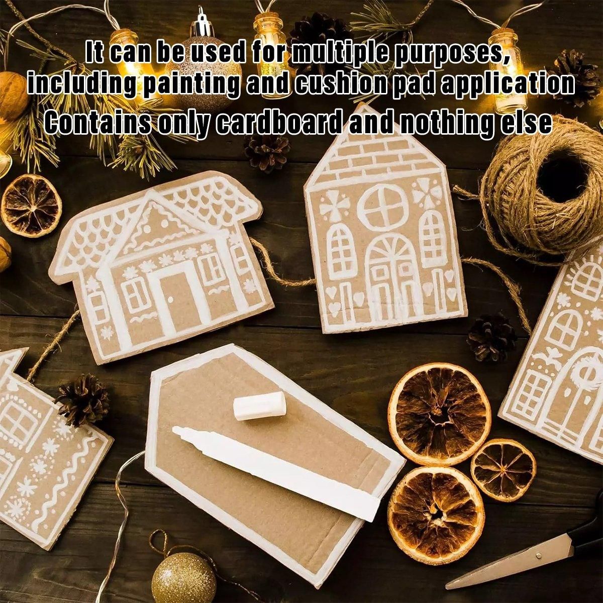 50pcs Corrugated Cardboard Sheets Express Carton Spacer Gasket Packing view 8