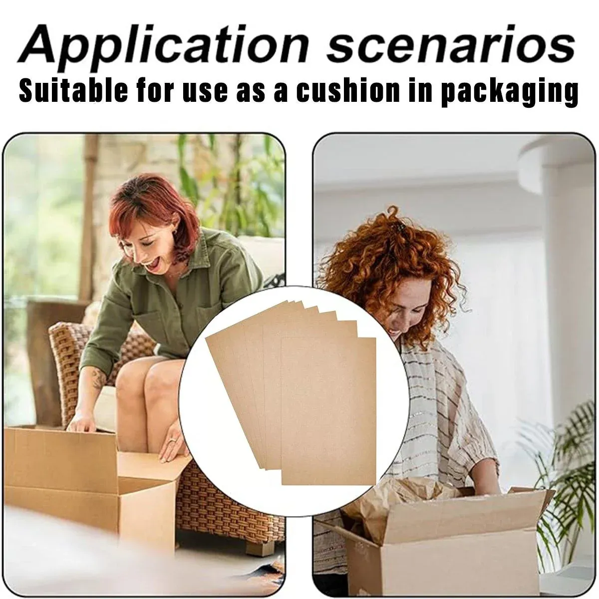 50pcs Corrugated Cardboard Sheets Express Carton Spacer Gasket Packing view 9