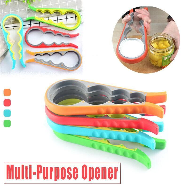 Silicone Jar Can Opener Multi-Purpose Lids Cap Arthritis Bottle Opener Easy view 2