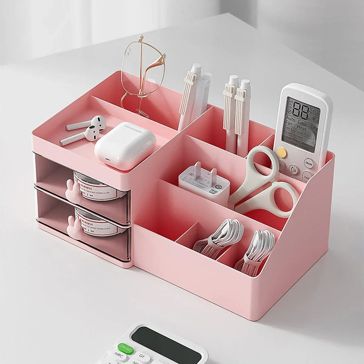 Cartoon Drawer Type Cosmetic Jewelry Storage Box Desktop Student Stationery view 10