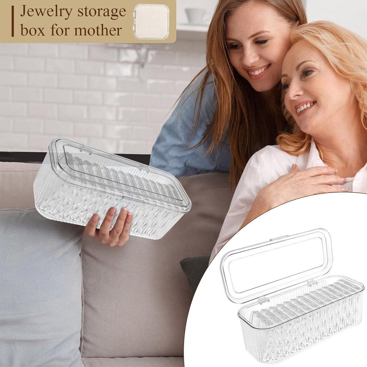 15pcs Transparent Storage Box Jewelry Organizer Bracelet Necklace Anti-Oxidation view 8