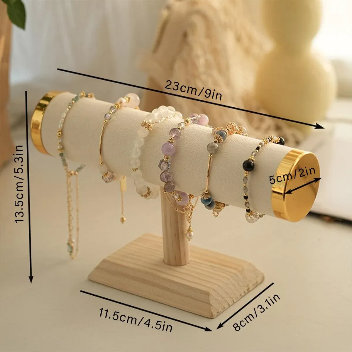Jewellery Display Stand Bracelet Bangle Holder Storage Rack Desktop Organizer view 3