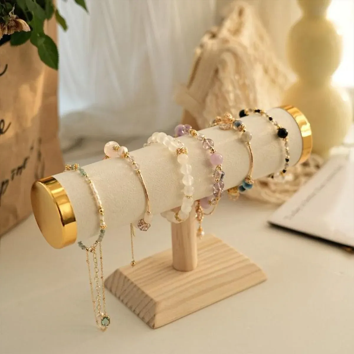 Jewellery Display Stand Bracelet Bangle Holder Storage Rack Desktop Organizer view 12