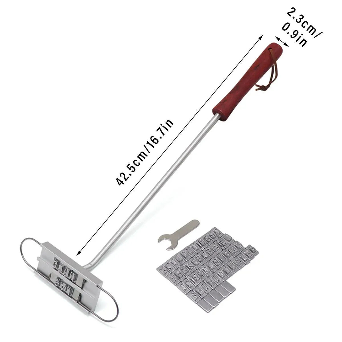 Alphabet Fire Branding Barbecue Grill Tool Custom Branding Iron for BBQ Meat view 3