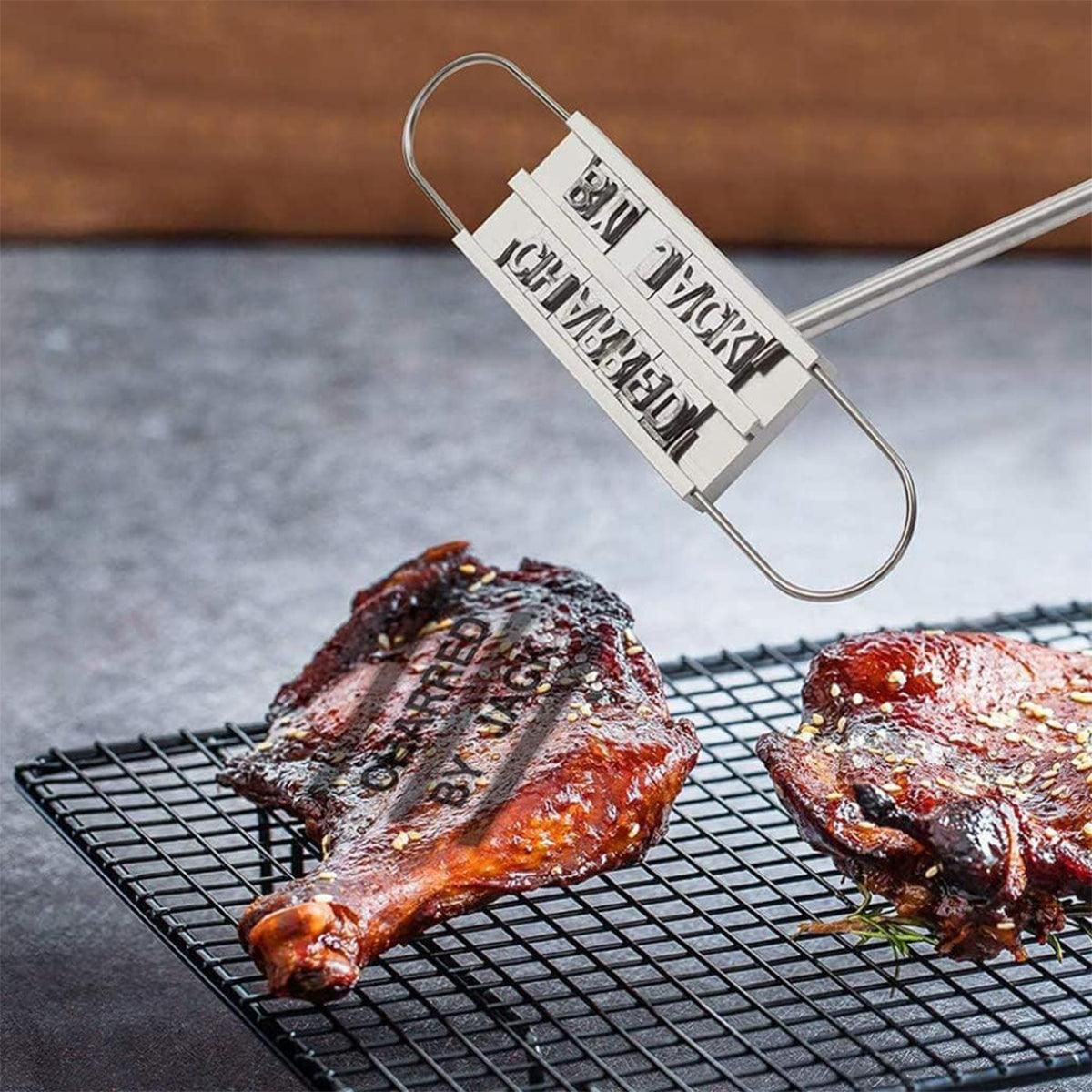 Alphabet Fire Branding Barbecue Grill Tool Custom Branding Iron for BBQ Meat view 4
