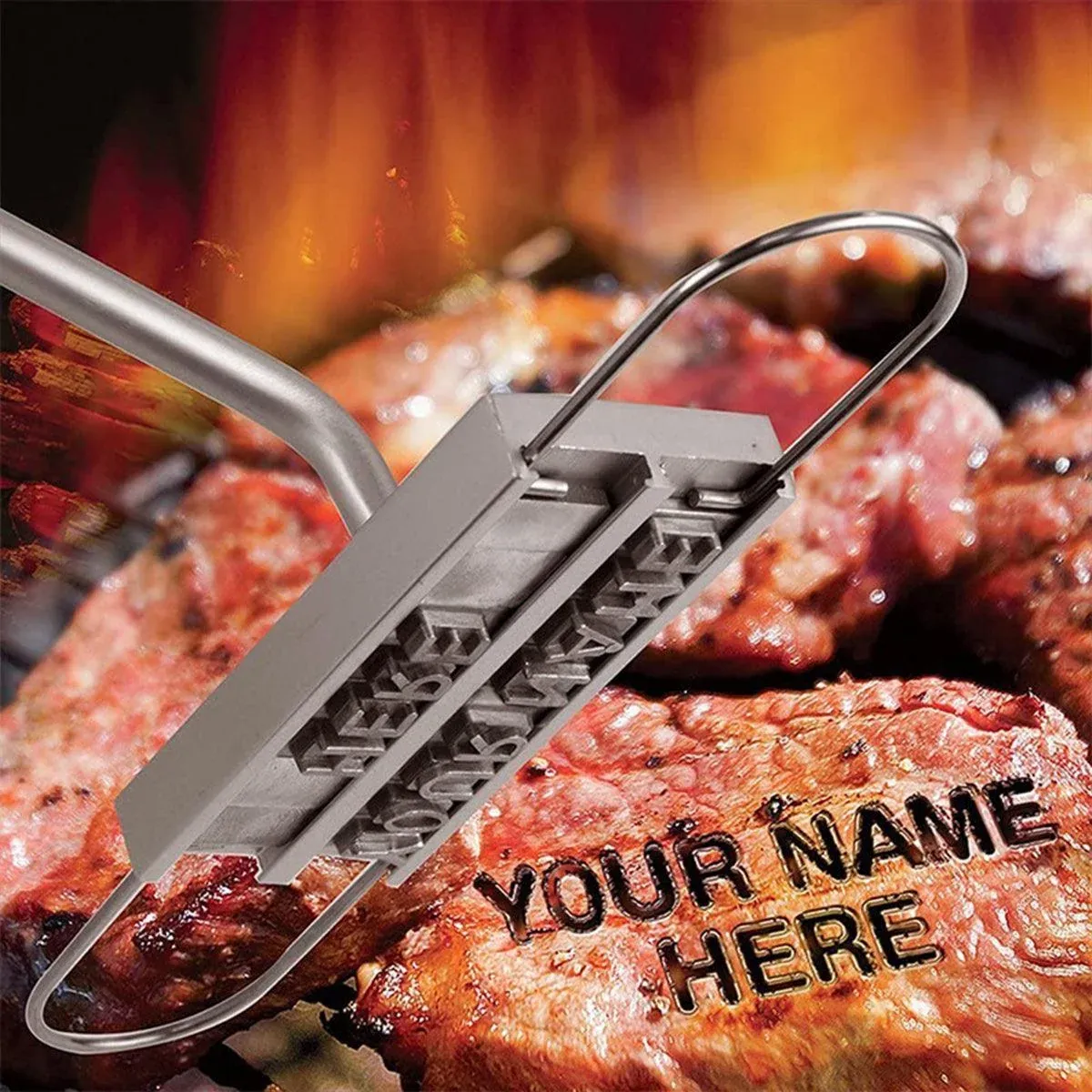 Alphabet Fire Branding Barbecue Grill Tool Custom Branding Iron for BBQ Meat view 7