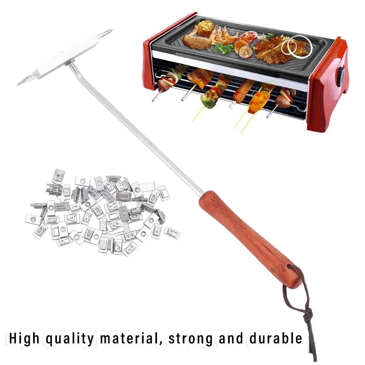 Alphabet Fire Branding Barbecue Grill Tool Custom Branding Iron for BBQ Meat view 15