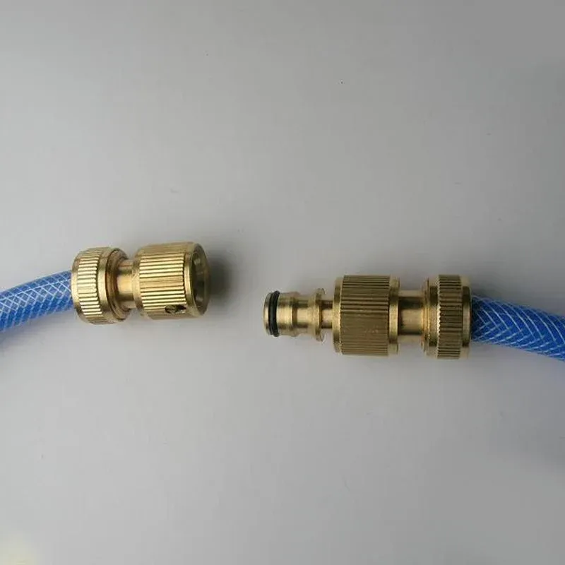 Brass Garden Hose Connector Fitting Double End Quick Joiner for 12mm Pipe Repair view 11