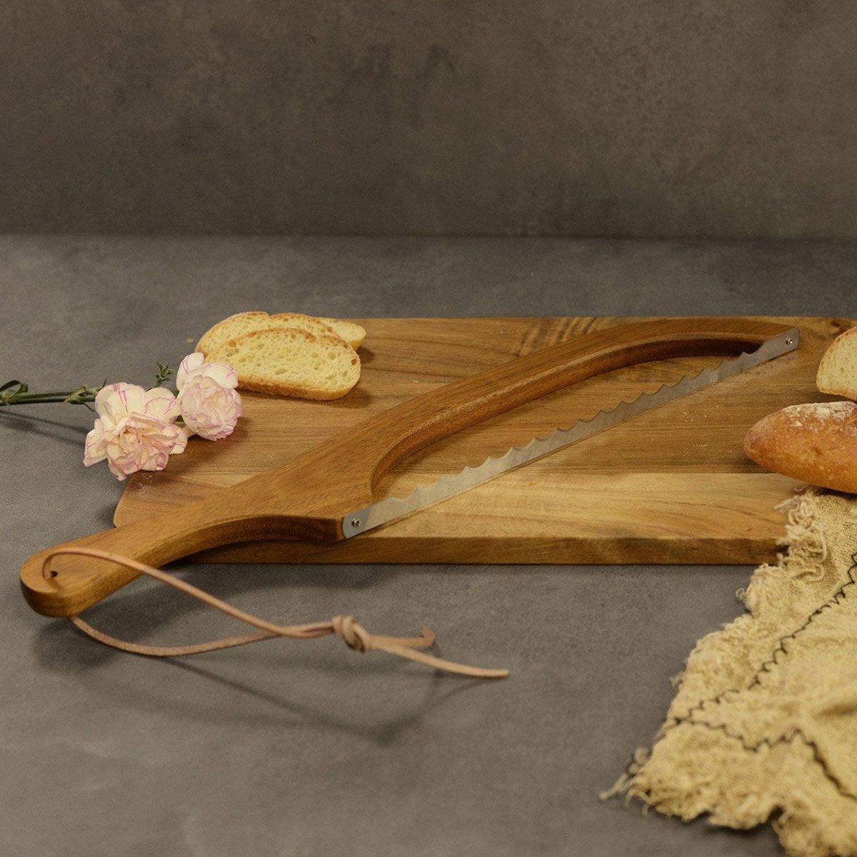 Wooden Bread Cutter Saw for Perfect Slice Cutting Tool Bread Slicer Kitchen view 9