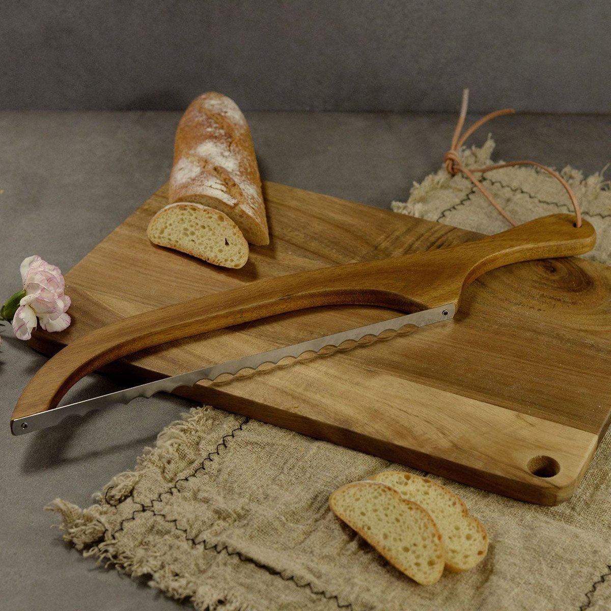 Wooden Bread Cutter Saw for Perfect Slice Cutting Tool Bread Slicer Kitchen view 11
