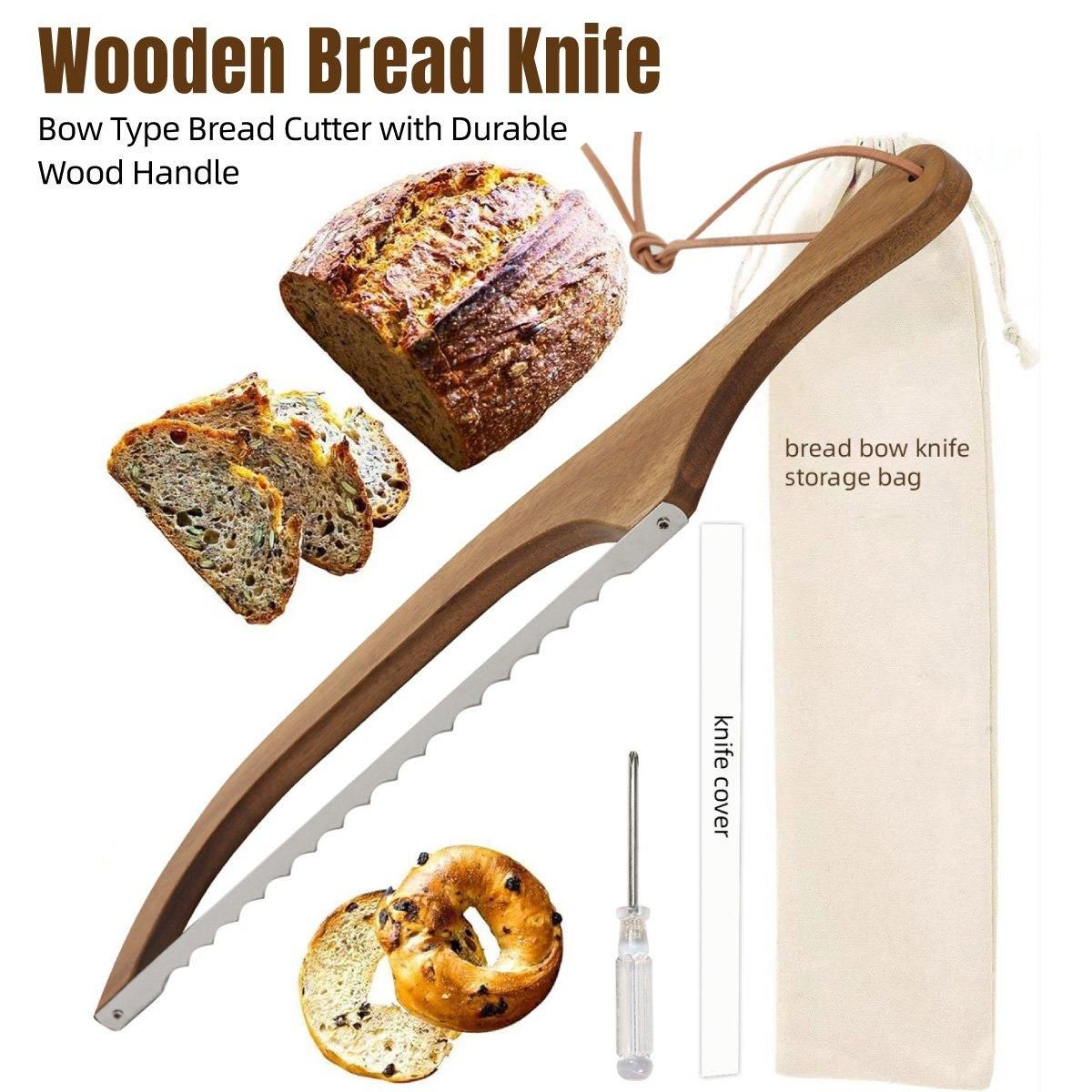 Wooden Bread Cutter Saw for Perfect Slice Cutting Tool Bread Slicer Kitchen view 14