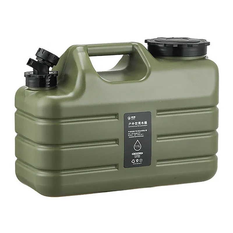 Outdoor Camping Water Storage Bucket with Faucet Portable Square Drinking Tank view 13