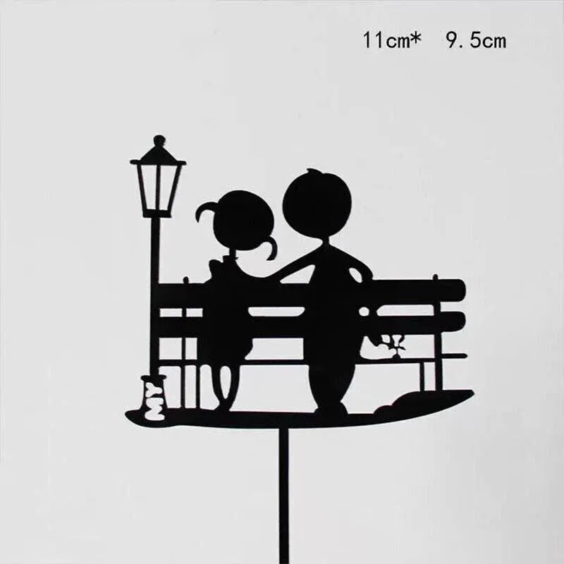Happy Birthday Acrylic Cake Topper Cake Decoration Golden Silver Party view 4