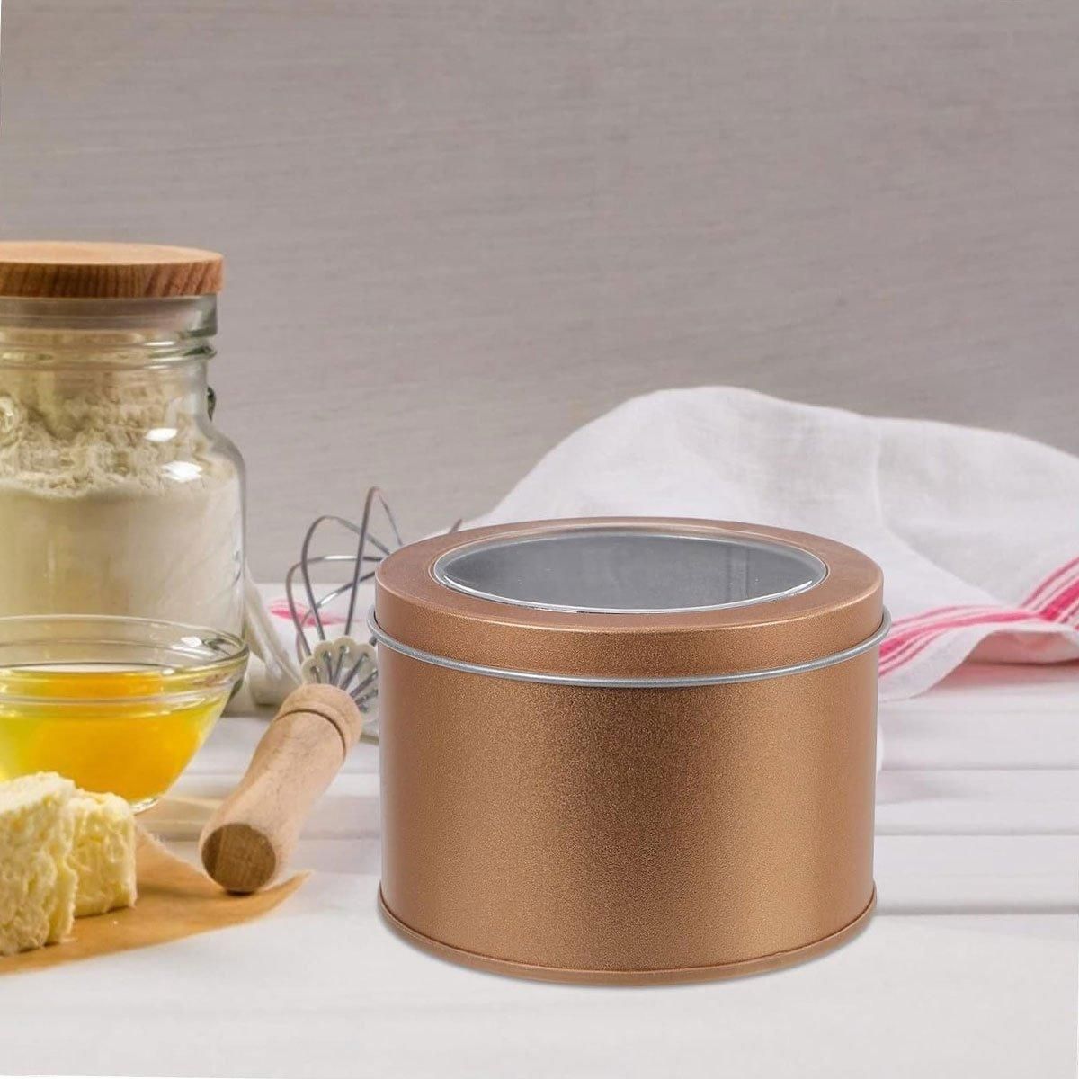 10pcs Open Window Cake Tin Box Bakery Biscuit Packaging Storage Tin Box Set view 12