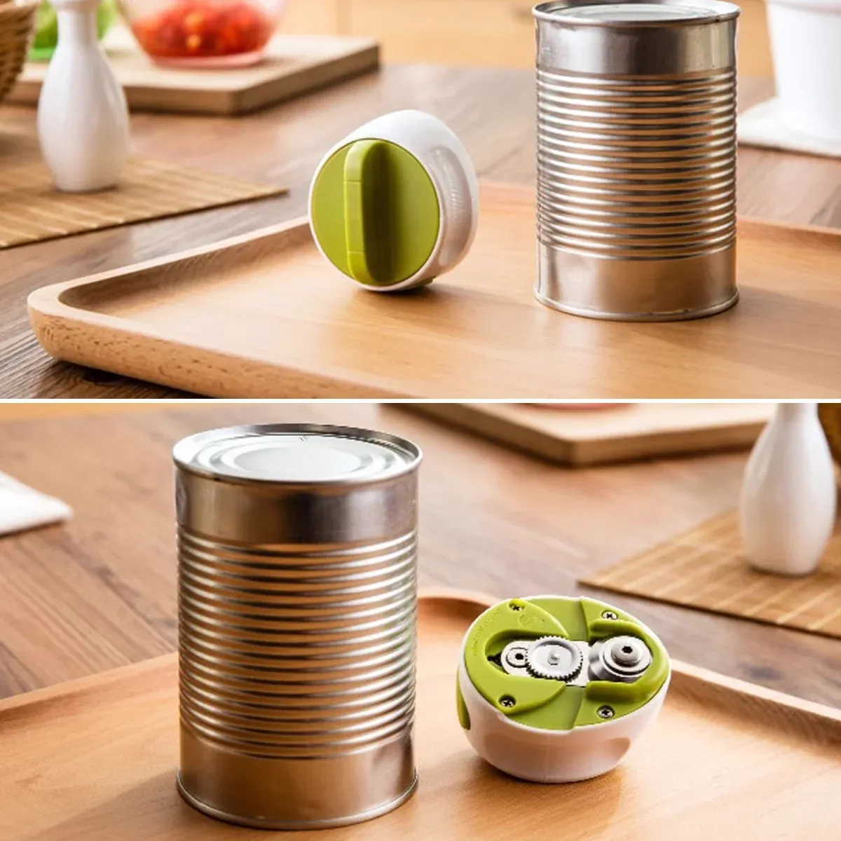 Can Opener Set 2pcs Manual Bottle Opener Stainless Steel Kitchen Tool for Home view 7