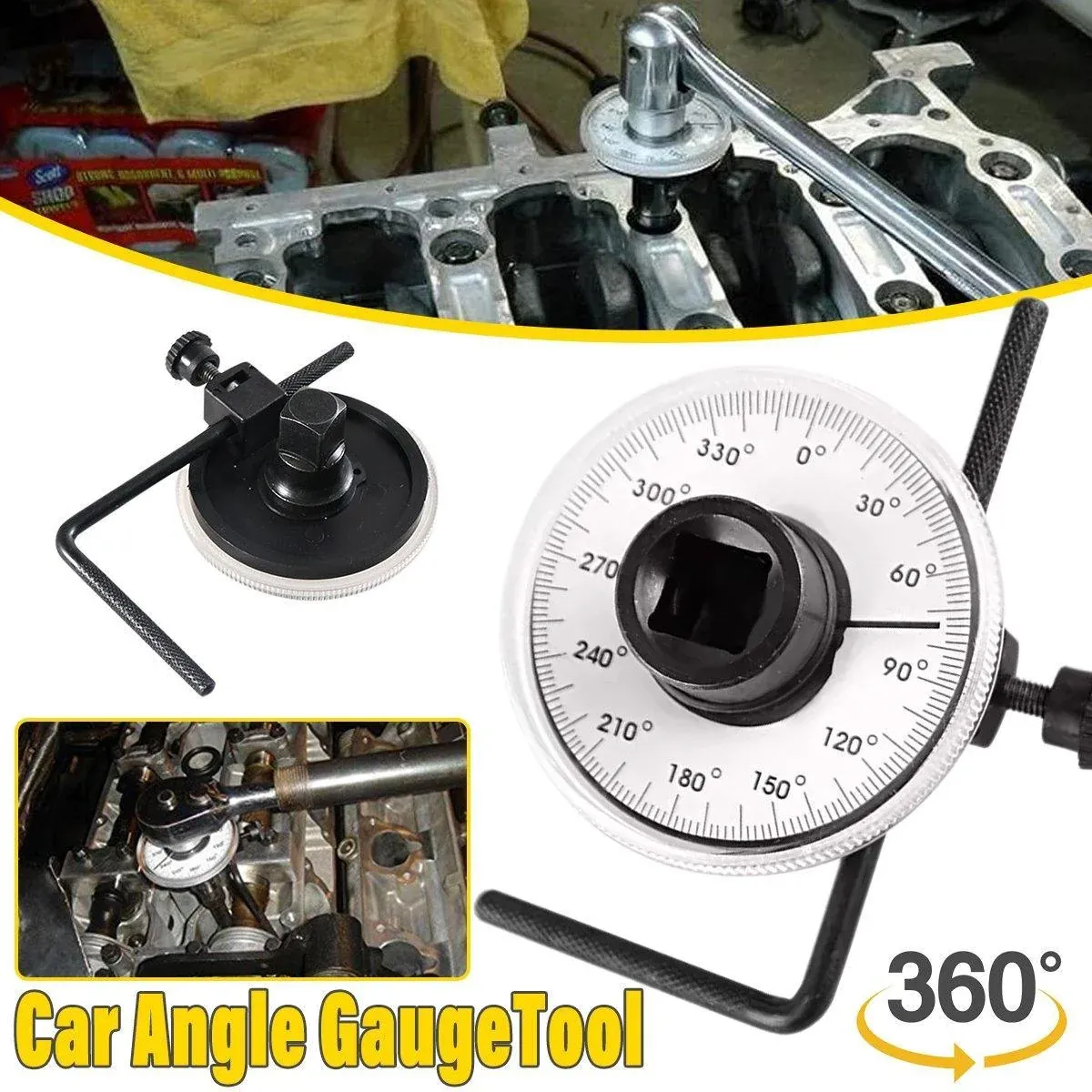 Automobile Torque Meter Angle Measuring Instrument Tool for Wrench and Ruler — image 1