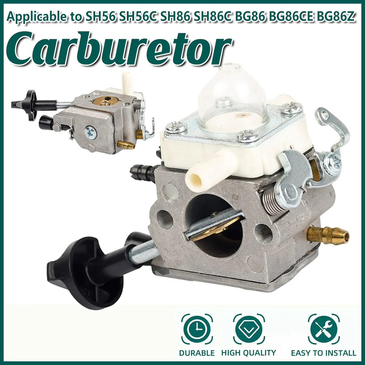 Carburetor For SH56 SH86 SH56C SH86C BG86 BG86C BG86CE BG86Z Engine Repair Tool view 13