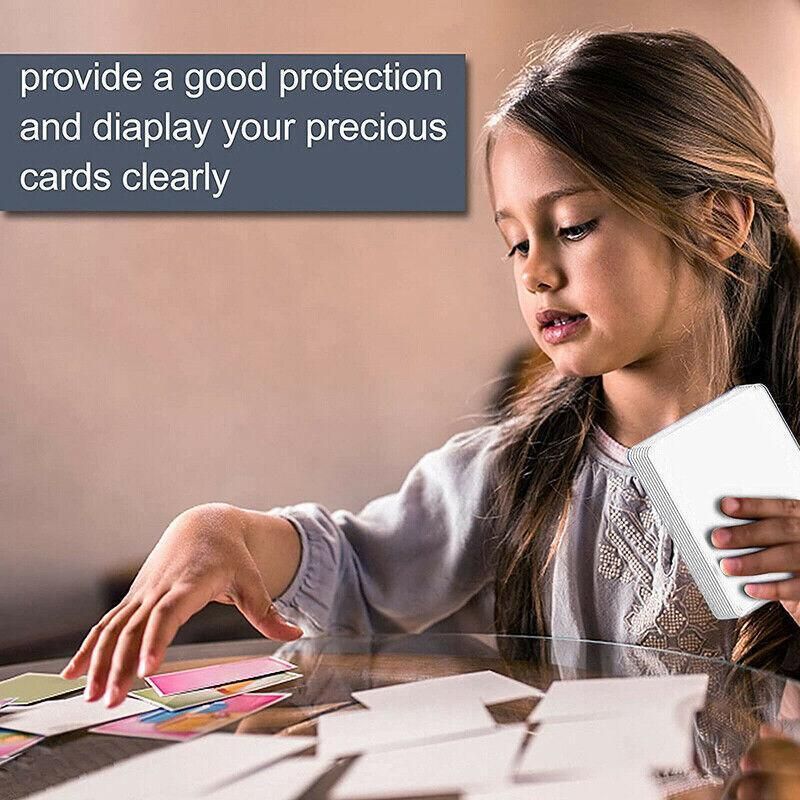 Ultra Soft Trading Card Sleeves Clear Penny Protector 100Pcs For Pokemon Nba view 4