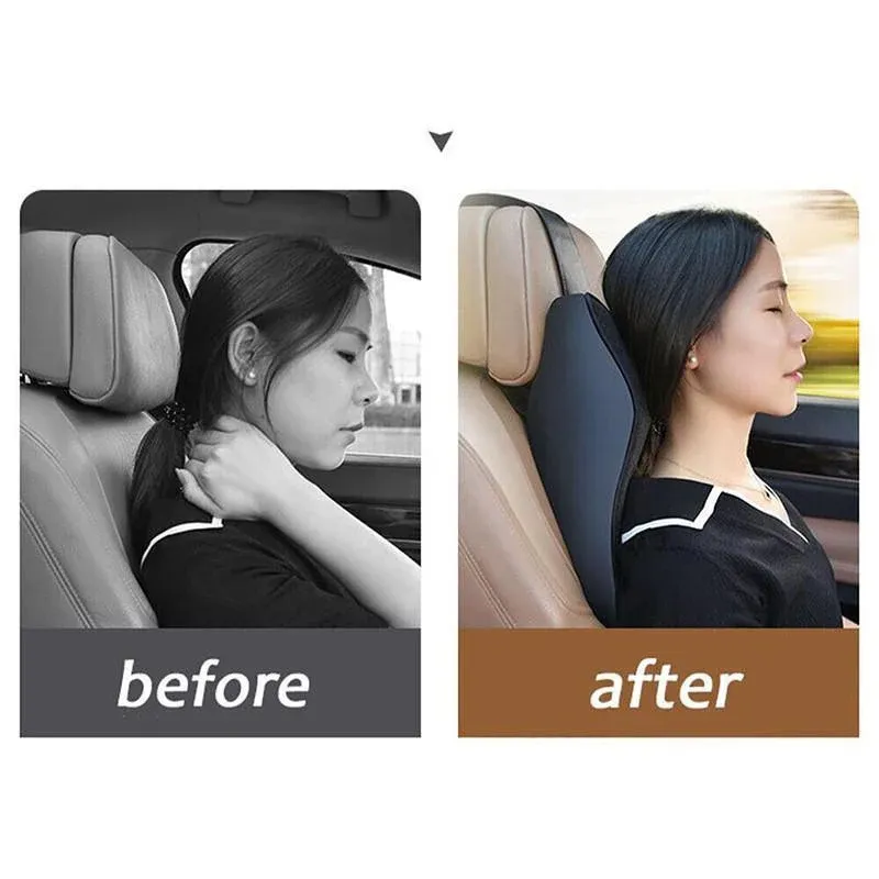 Memory Foam Vehicle Headrest Cushion for Neck and Lumbar Support Comfort view 9