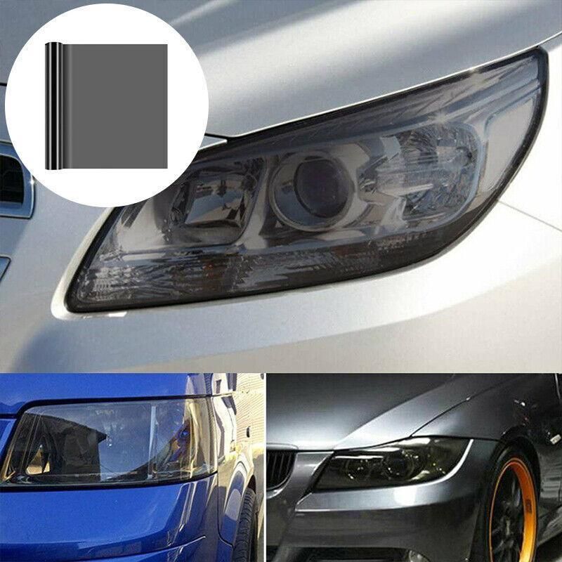 Light Smoke Black 2mx30cm Car Headlight Tint Wrap Tail Fog Light Vinyl Wrap Kit view 9