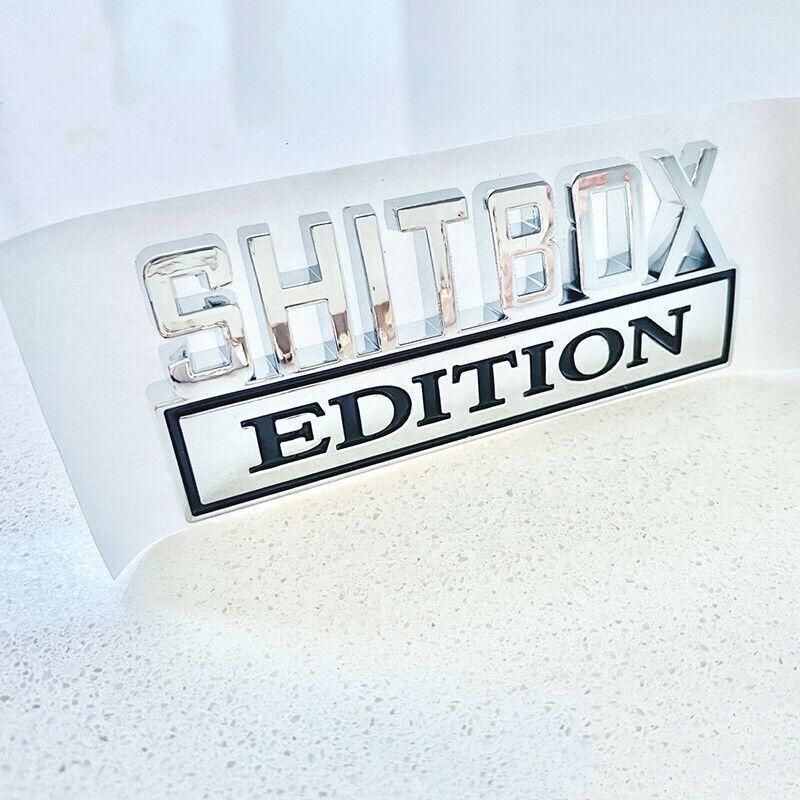 Funny Car Emblem Badge Sticker 8x3cm Metal Self-Adhesive for Rear Boot or Window view 9