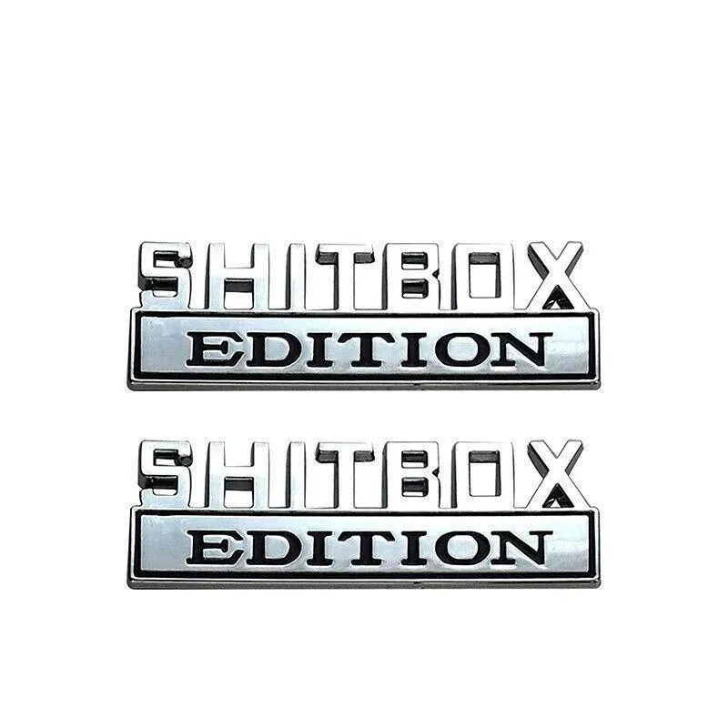 Funny Car Emblem Badge Sticker 8x3cm Metal Self-Adhesive for Rear Boot or Window view 12