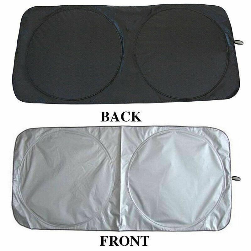 Car Windshield Sunshade Foldable 150×70cm UV Block Front Visor for SUV Van view 6
