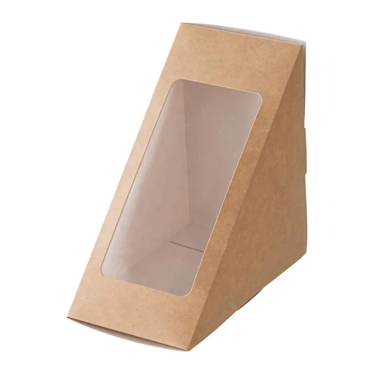 100PCS Sandwich Wedge Box Triangle Paper Container Cupcake Cake Box with view 13