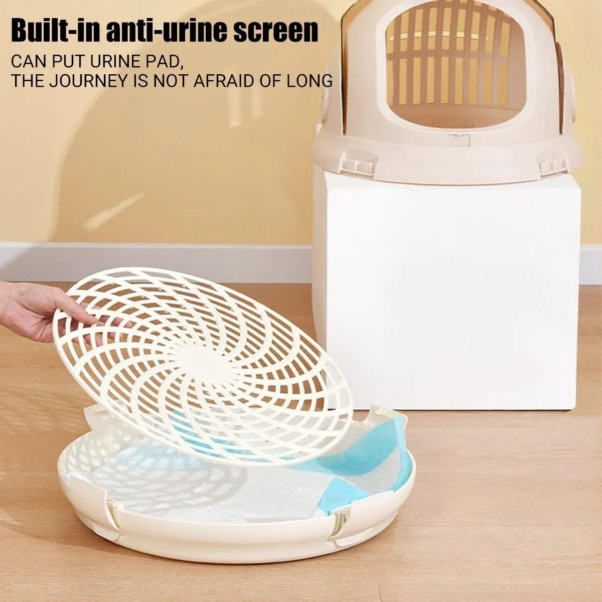 Portable Cat Carrier Space Capsule Large Capacity Aviation Travel Kitty Basket view 8