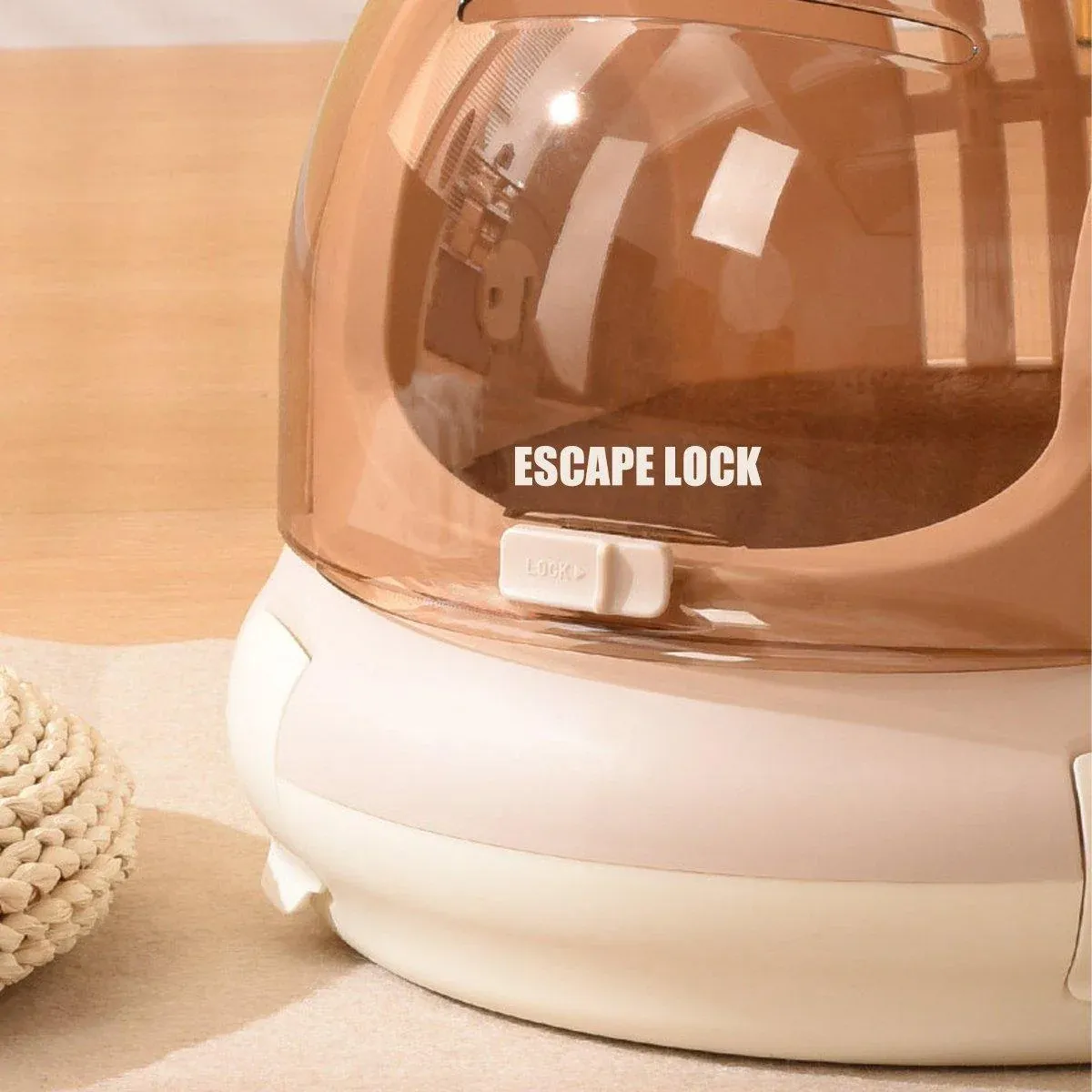 Portable Cat Carrier Space Capsule Large Capacity Aviation Travel Kitty Basket view 9
