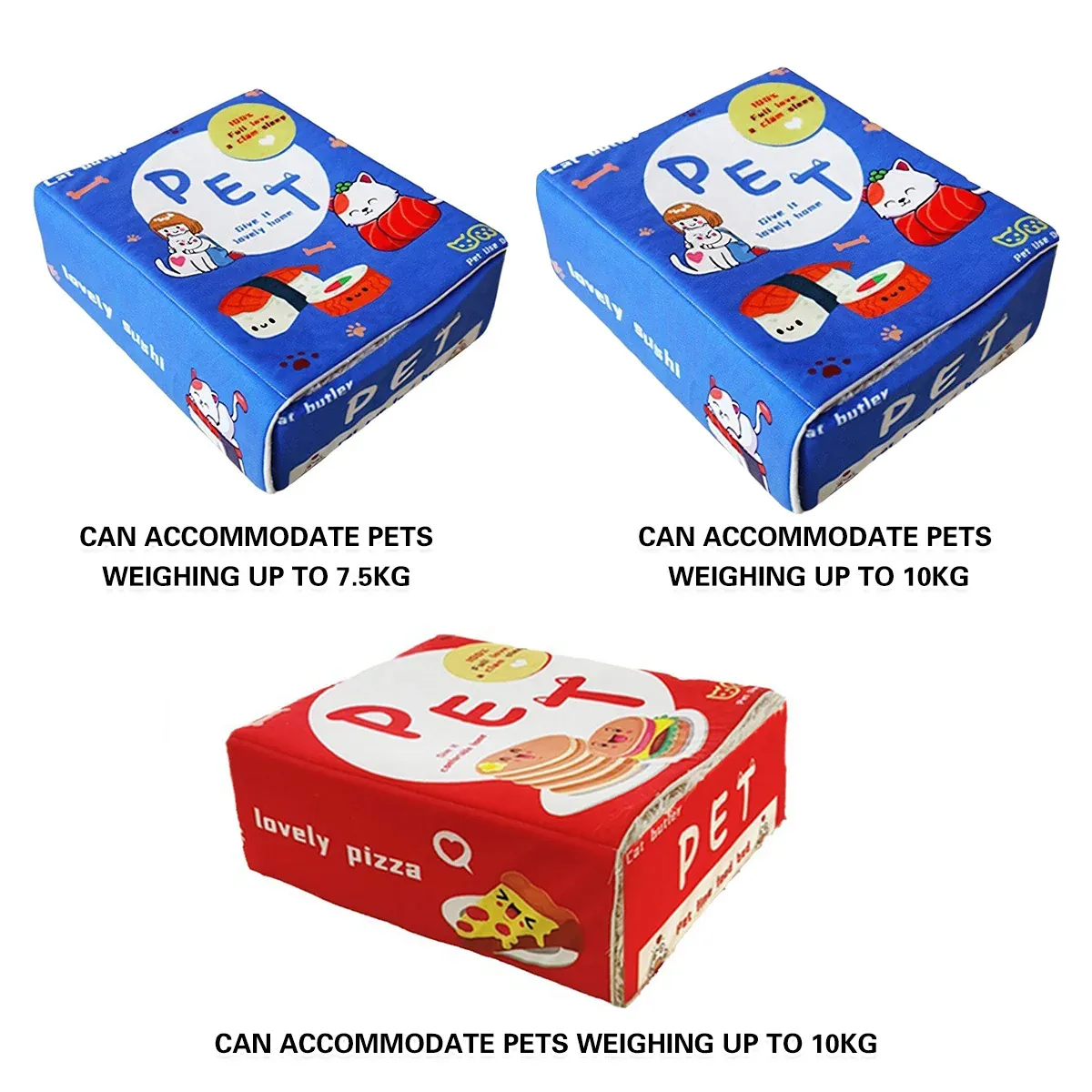 Rectangular Cookie Box Pet Bed for Cats Dogs Cat Bed Kitten Puppy Soft Pet view 6