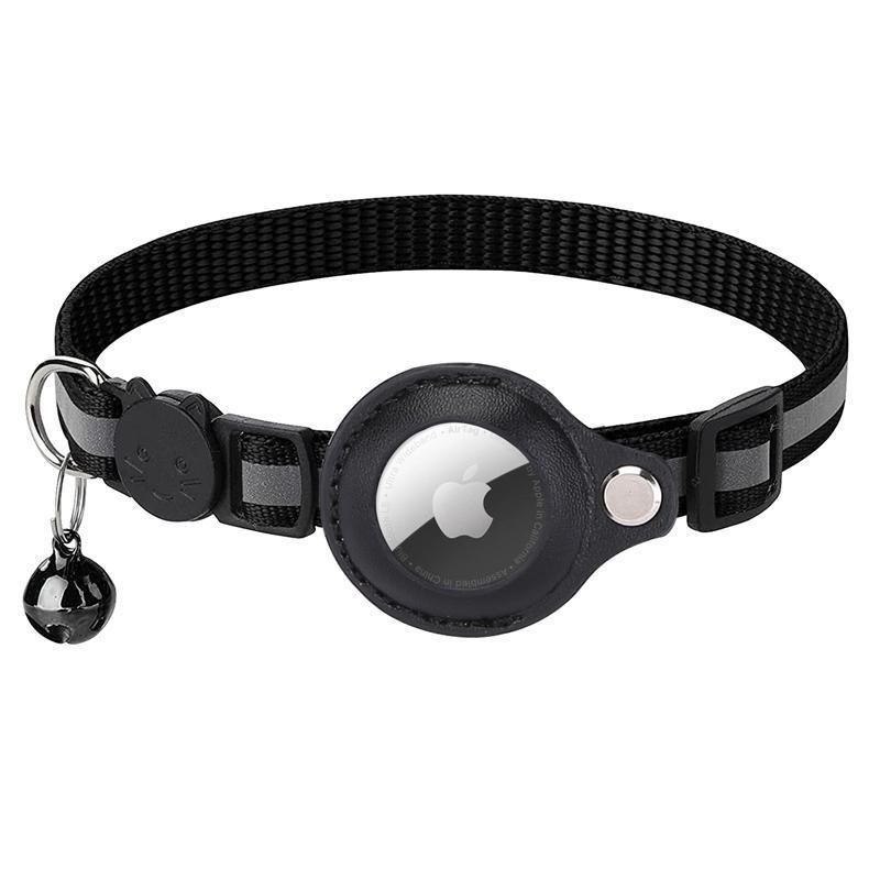 Reflective Pet Collar with Holder for AirTag Tracker – Anti-Lost Cat Dog Tag — image 1