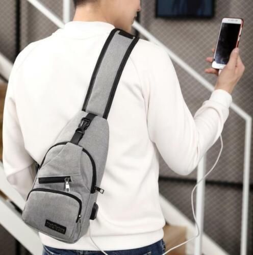 Durable Mens Chest Bag Shoulder Backpack Man Sling Cross Body Satchel Travel view 5
