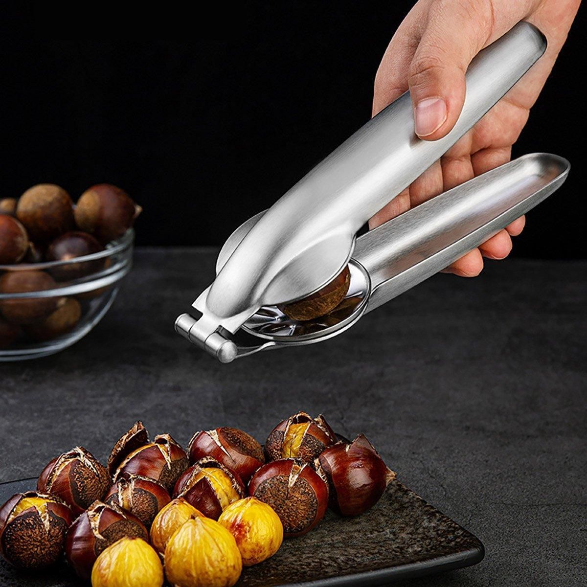 Chestnut Opener 304 Stainless Steel Cross Chestnut Shell Stripper Nut Cracker view 4