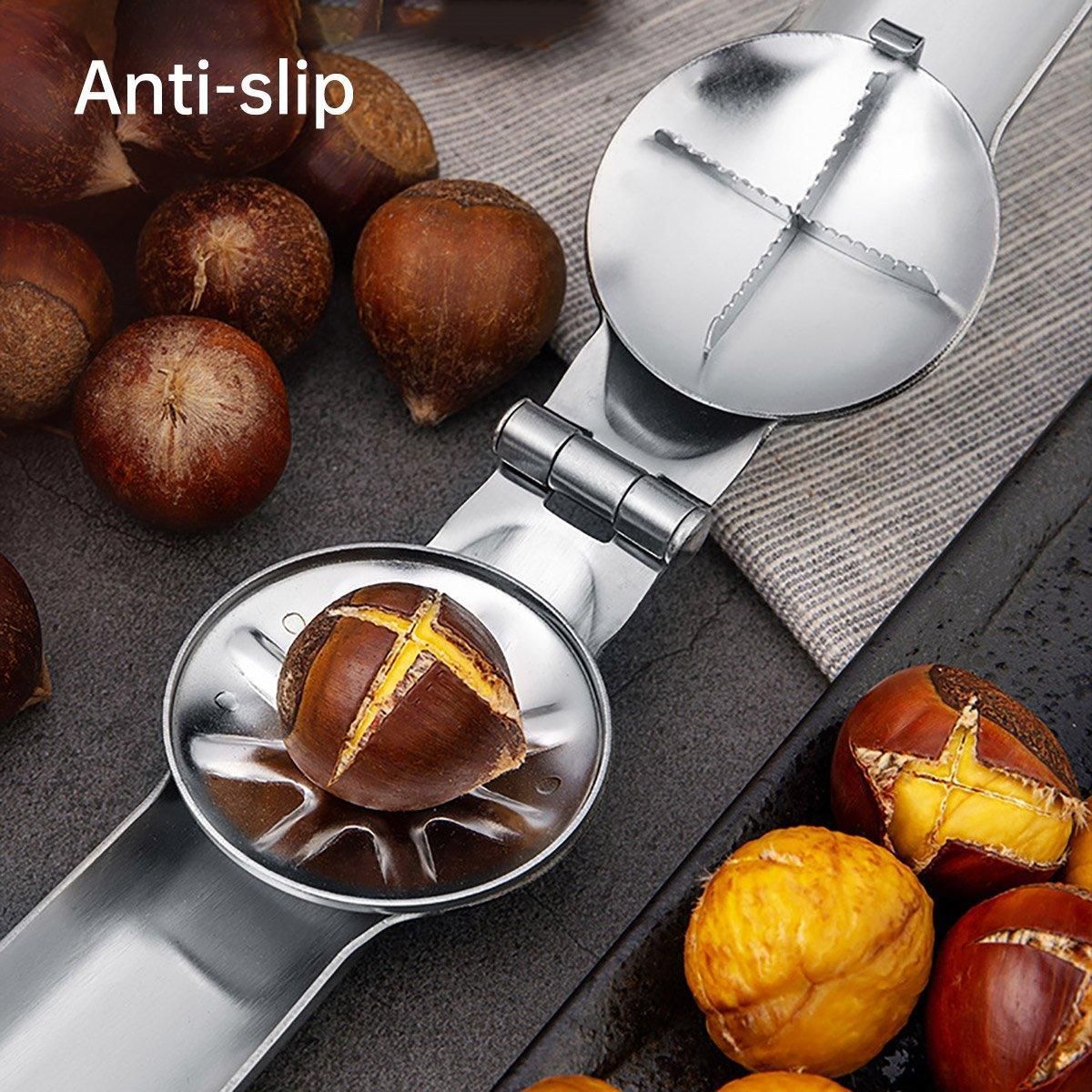 Chestnut Opener 304 Stainless Steel Cross Chestnut Shell Stripper Nut Cracker view 5