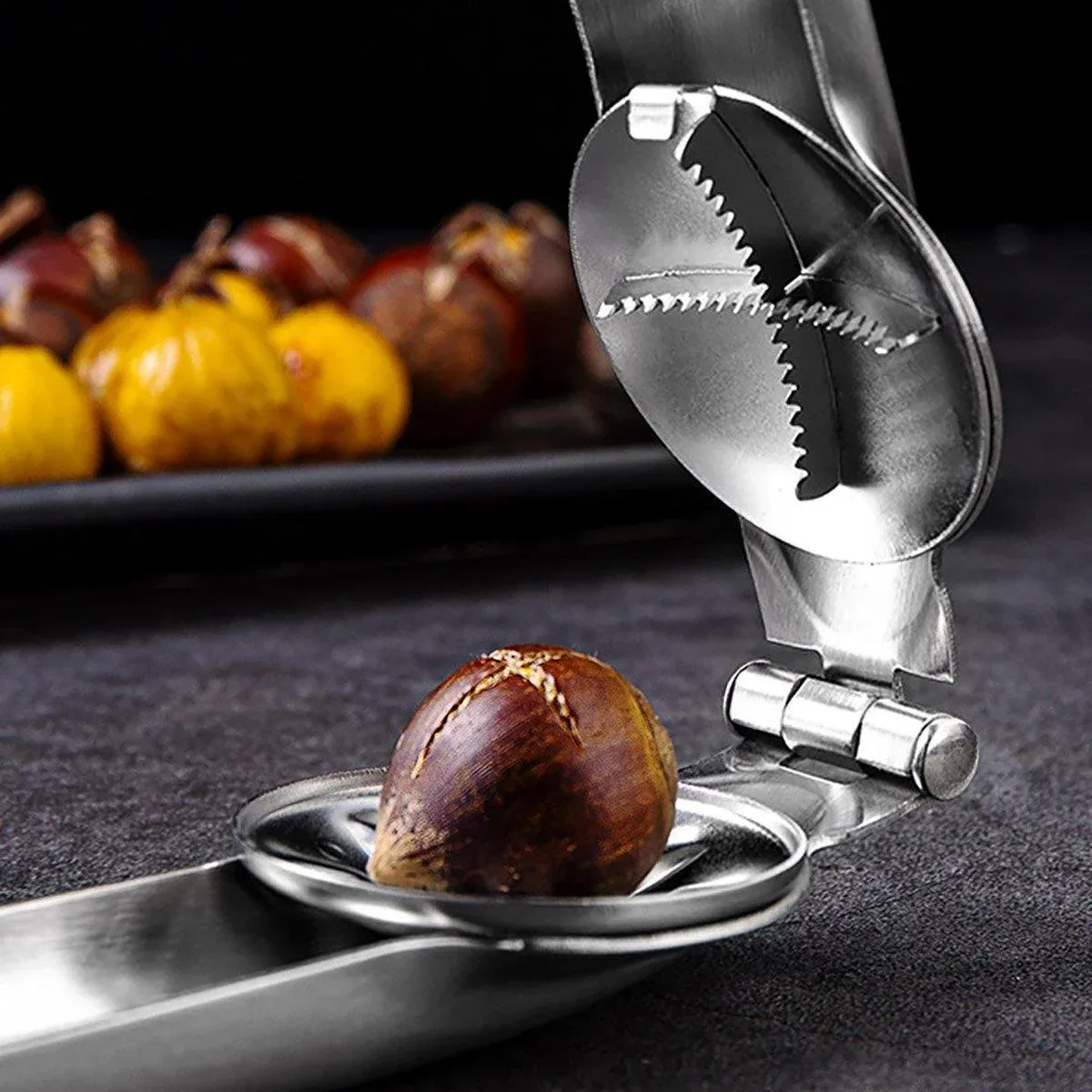 Chestnut Opener 304 Stainless Steel Cross Chestnut Shell Stripper Nut Cracker view 9